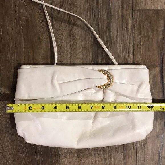 Vintage MORRIS MOSKOWITZ Genuine Leather Shoulder Bag / Large Clutch - Picture 10 of 11